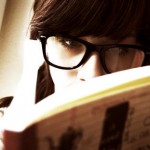 reading a book